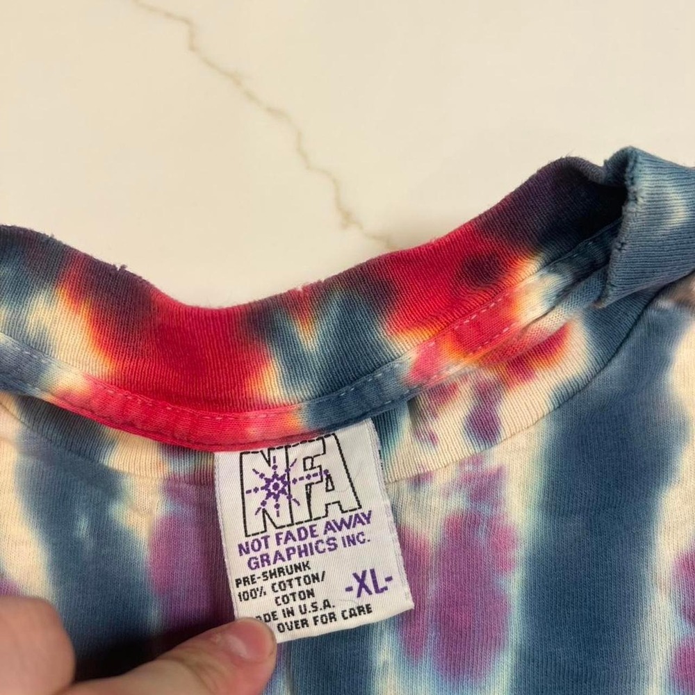 Grateful Dead T Shirt Mens XL 1996 Phoenix Steal Your Face Tie Dye Not Fade Away - Picture 3 of 6